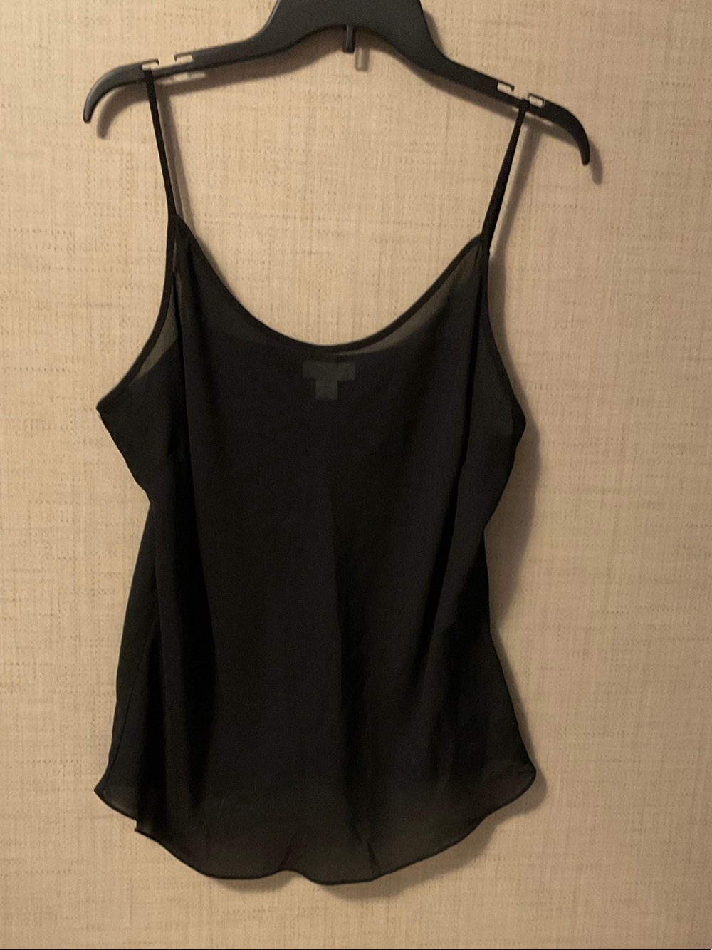 Charter Club Black Sheer Spaghetti-Strap Cami